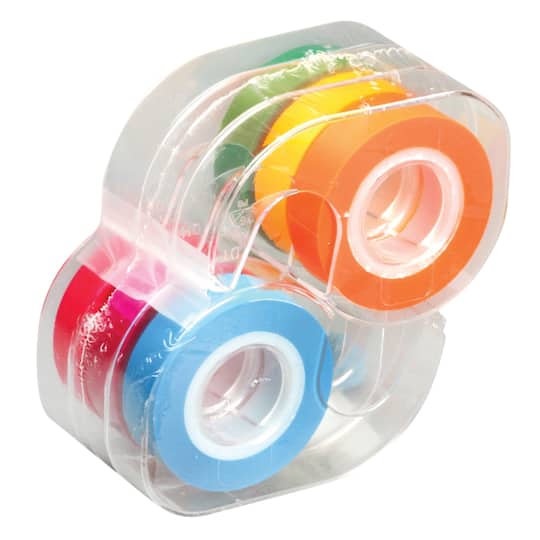 Lee Fluorescent Colors Removable Highlighter Tape, Pack of 6